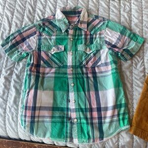 Boys Gap, size Medium button up short sleeve plaid shirt